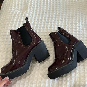 Maroon forever 21 booties